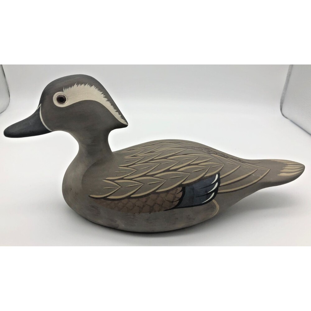 Hornick Bros. Stoney Point Decoys Hen Wood Duck 1982 Signed 12" VA Vintage